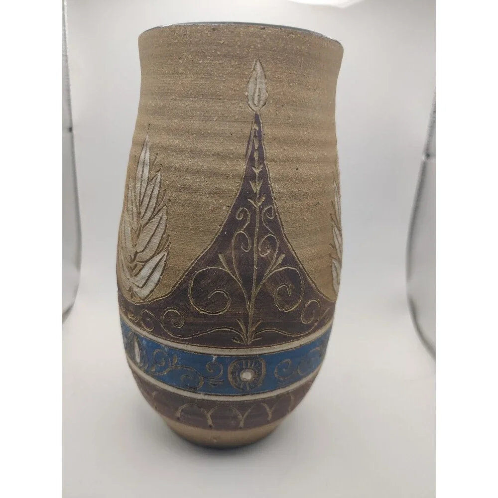 Jim wright vase 1974 Kentucky hand made vintage ceramic pottery
